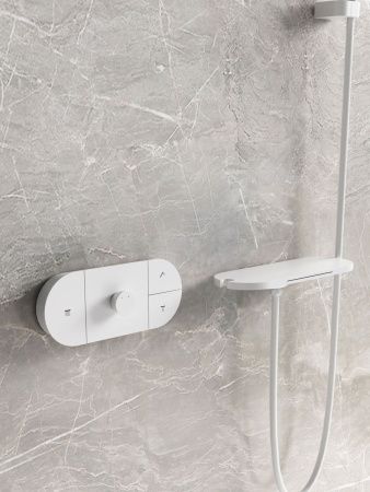 Душевая система Vincea VSFW-2F12TMW встраиваемая в стену цвет белый с термостатом