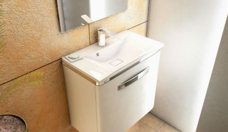 Раковина из искусственного камня Uperwood Elen 291120417 60х40 полувстраиваемая цвет белый