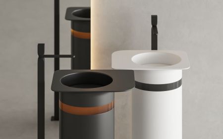 Раковина из искусственного камня S-Stone Salini Ninfea 130221MF 50х40 напольная цвет белый