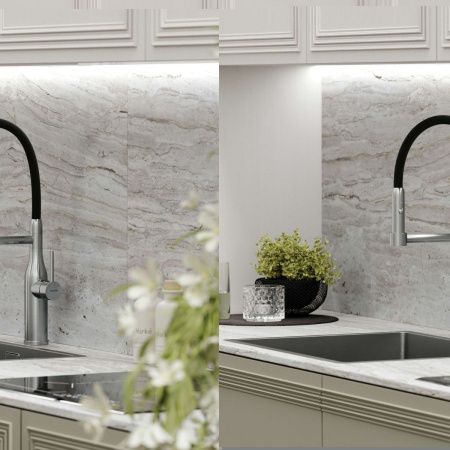 Смеситель для кухни Sancos Pride SC4011BNG на мойку нержавеющая сталь