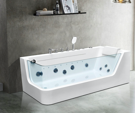 Ванна акриловая Frank 201759000 170х80 угловая асимметричная с каркасом