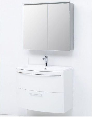 Тумба с раковиной De Aqua Лонг 00167099 90х40 подвесная цвет белый