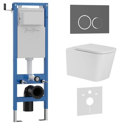 Комплект унитаз с инталляцией и клавишей смыва Iberica Blanca TOLEDO ALTO IB.001M.TLA.234.827 - фото 2