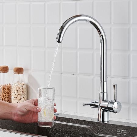 Смеситель для кухни Shevanik S428 на мойку хром