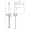 Смеситель Gessi Rettangolo K 53004#299 на раковину черный