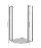 Душевой уголок Good Door PANDORA ПД00077 80х80 стекло прозрачное профиль хром без поддона