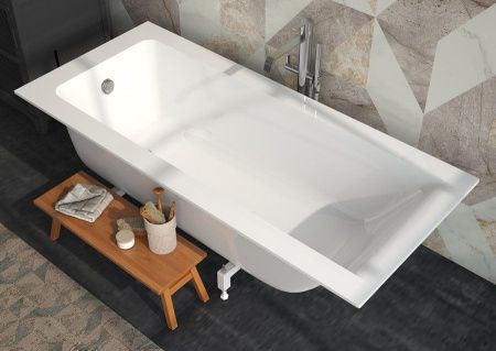 Ванна из литьевго мрамора Эстет Delta slim ФР-00015334 160х70 пристенная прямоугольная