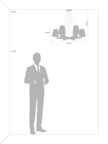 Светильник подвесной Freya Arellano Modern FR8019PL-06W - фото 3