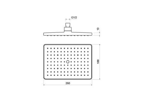 Верхний душ Aquatek AQ2087CR хром - фото 3