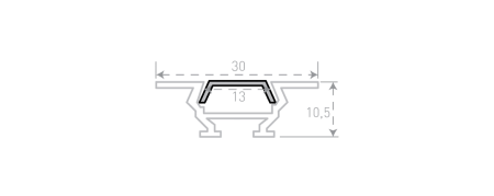 Профиль алюминиевый SWG Standard RC 00-00000084