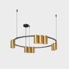 Люстра подвесная Denkirs Orbit (Орбит) DK4065-BK+SG