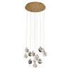 Светильник потолочный Delight Collection OD2440-13 gold/clear+amber+grey
