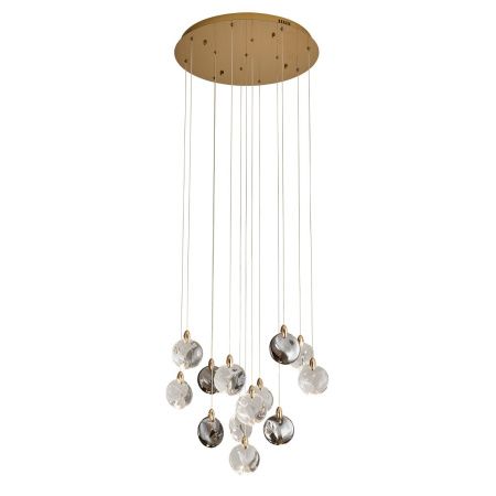 Светильник потолочный Delight Collection OD2440-13 gold/clear+amber+grey