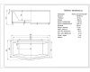 Ванна акриловая Aquatek Гелиос GEL180-0000067 180х90 пристенная прямоугольная с каркасом без ручек