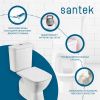 Унитаз-компакт напольный с бачком Santek Нео 1WH302418 белый с сиденьем микролифт безободковый каскадный смыв