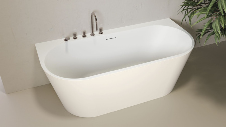 Ванна акриловая Zenon Maracaibo Wall 4000.000.000.000.42157 170х80 пристенная овальная