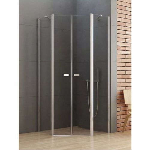 Душевой уголок New Trendy NEW SOLEO Chrome K-0609 80х80 стекло прозрачное профиль хром без поддона - фото 2