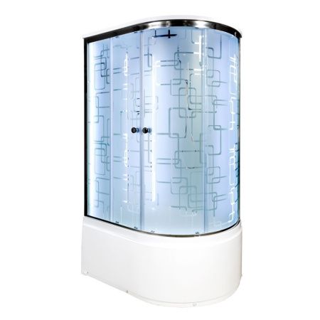 Душевая кабина AvaCan EM5012LLED+GM 120х90 четверть круга с крышей ориентация универсальная