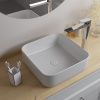 Раковина керамическая Iddis Bridge BRIWS04i27 40х40 накладная цвет белый без отверстий под смеситель