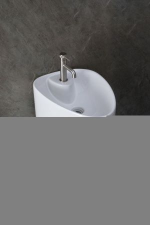 Раковина керамическая Allen Brau Infinity 4.21015.20 60х40 напольная цвет белый 1 отверстие под смеситель