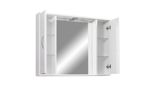 Зеркало-шкаф Stella Polar Концепт SP-00000059 80х14х70 подвесной цвет белый - фото 4