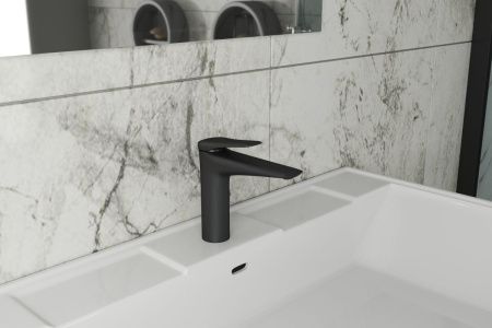 Смеситель Rush Nevis NE1735-12black на раковину черный