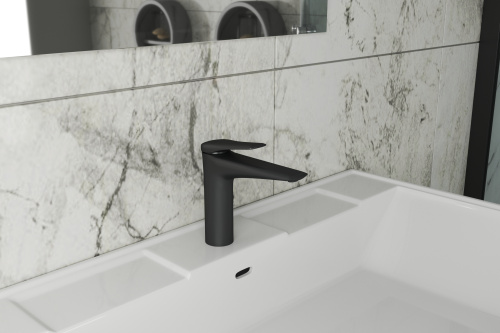 Смеситель Rush Nevis NE1735-12black на раковину черный - фото 3