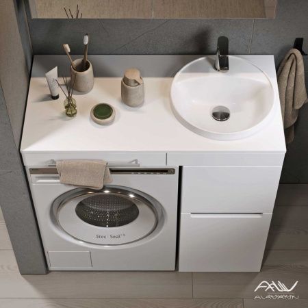 Тумба с раковиной Alavann Cosmetic ALV1039000 100х50 напольная цвет белый