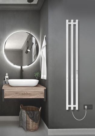 Полотенцесушитель электрический Indigo Style PRO LSPRE120-18WMRt 20х120 белый