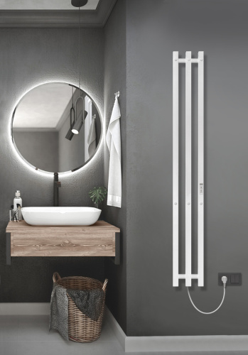 Полотенцесушитель Indigo Style PRO LSPRE120-13WMRt 13х120 электрический белый матовый - фото 2