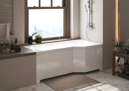 Ванна из литьевго мрамора Эстет Верона ФР-00016731 160х80 пристенная асимметричная