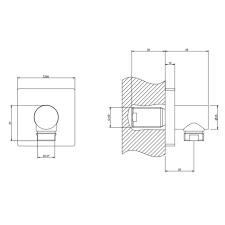 Вывод воды Gessi Emporio shower 47369#299