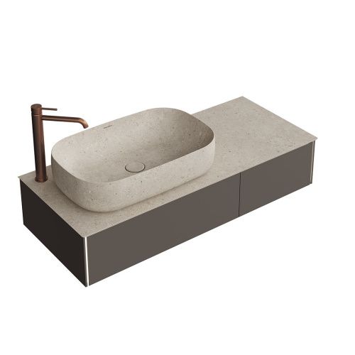 Тумба под раковину Kerama Marazzi MAGIA DI VENEZIA MA.120.2\EGR.M 120х50 подвесная цвет серый