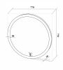 Зеркало с подсветкой Runo Руан 00-00001291 80х80