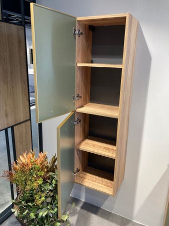 Шкаф-пенал Orka Salerno 3005748 40х140 подвесной цвет зеленый/коричневый