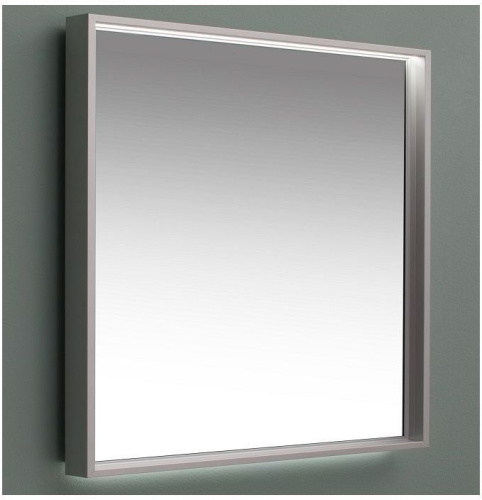 Зеркало в ванную De Aqua Алюминиум AL604090S 90х75 цвет серебро - фото 2