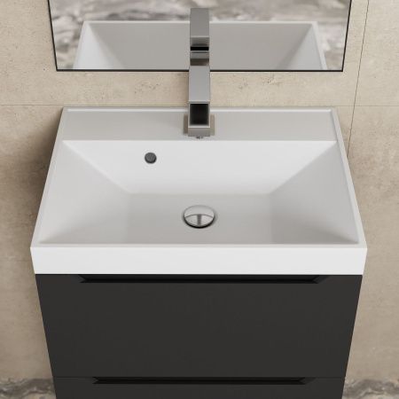 Тумба под раковину Uperwood Tanos 2930205148 50х30 подвесная цвет черный