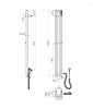 Полотенцесушитель электрический Wonzon & Woghand Kassel WW-AL73312-BN 15х120 никель