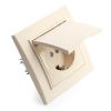 Розетка 1-местная с крышкой Stekker PST16-9012-02 39238