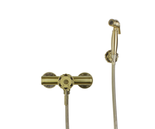Гигиенический душ со смесителем Bronze de Luxe WINDSOR 10133 бронза - фото 4