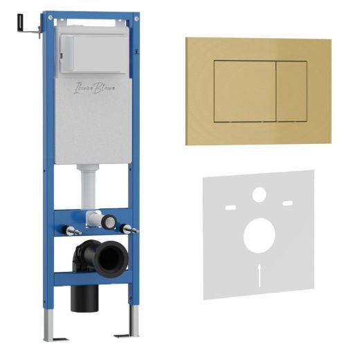 Комплект сантехническая инсталляция с клавишей смыва Iberica Blanca ESTI-S IB.001M.854 - фото 2