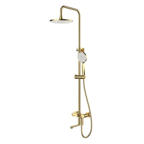 Душевая стойка Esko ST260SCGold настенная цвет золотой сатин - фото 2