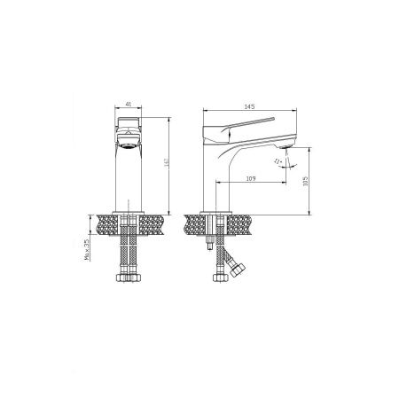 Смеситель Rush Haiti HA1935-11 на раковину хром