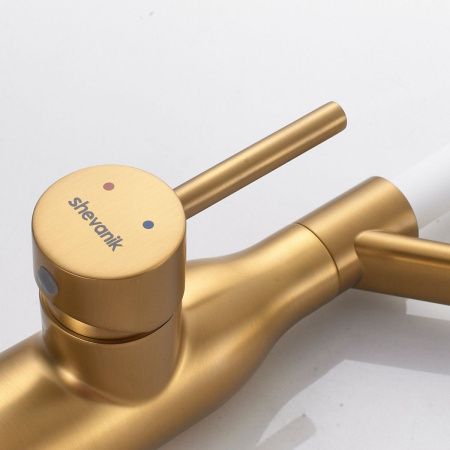 Смеситель для кухни Shevanik S343G-1 на мойку золото