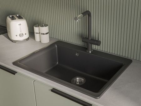 Смеситель для кухни Rivelato 1523513 antracite cromo на мойку черный/хром