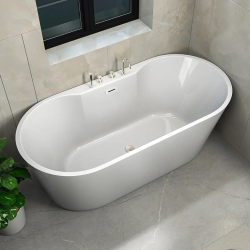 Ванна акриловая Cerutti SPA CT7766 170х80 отдельностоящая овальная - фото 2