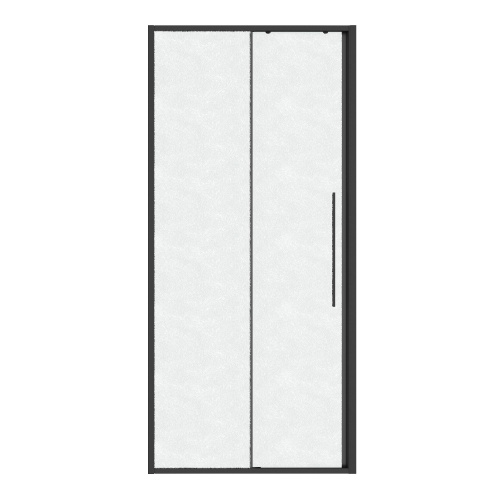 Душевая дверь Niagara Nova NG-34-L10CHGR 100х195 стекло шиншилла профиль графит матовый - фото 2