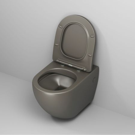 Унитаз подвесной Grossman Color GR-4411GSMS зеленый с сиденьем безободковый каскадный смыв