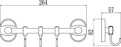 Крючок Savol S-008203 - фото 2
