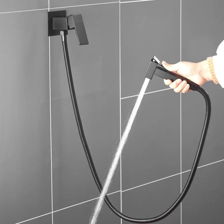 Гигиенический душ со смесителем Shevanik S127H черный